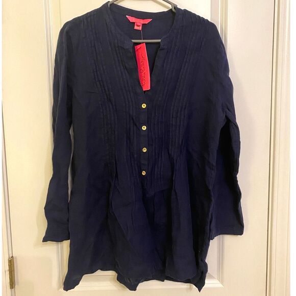 NWT Lilly Pulitzer Linen Shirt - Picture 1 of 6